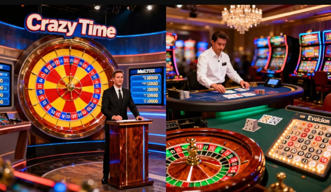 Experiencia de Crazy Time en vivo – estudio y presentadores