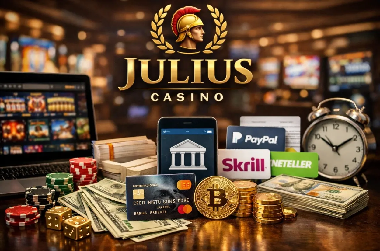 Cómo retirar ganancias de Julius Casino: métodos de pago y plazos