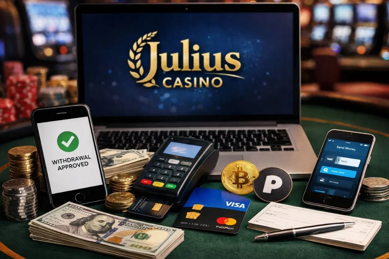 Cómo retirar ganancias en Julius Casino: Métodos y plazos hoy